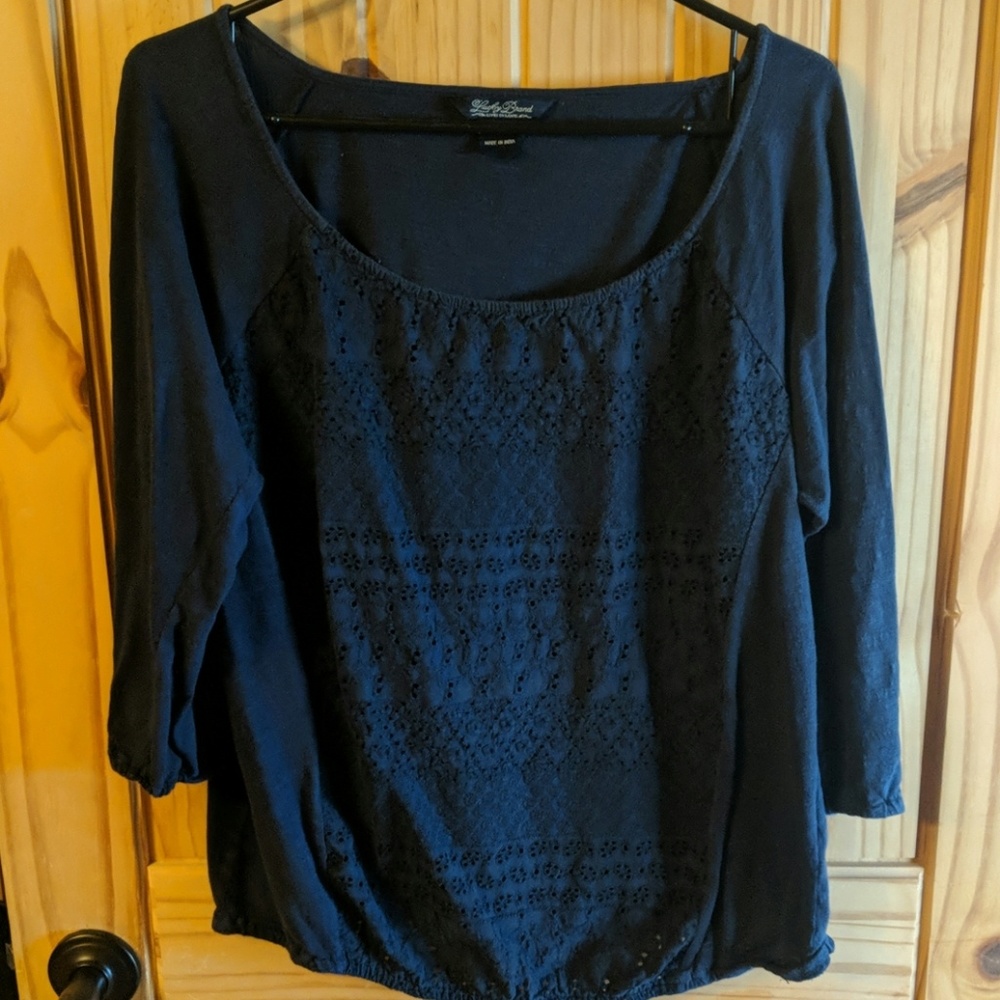 Navy blue top